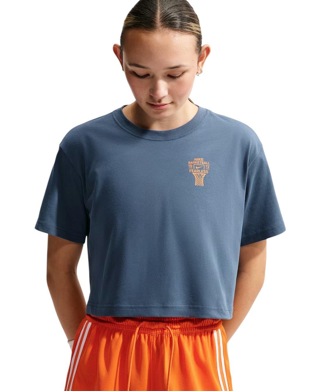 Nike Women's Move Dri-FIT Basketball T-Shirt - Slate Blue - SLATE BLUE